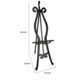 thumbnail image 5 of Benjara  65 in. Lui Carved Details Hand Painted Classic Wood Easel Stand - Black, 5 of 5