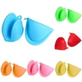 thumbnail image 4 of Heat Resistant Bbq Glove Silicone Microwave Kitchen Cooking Grill Oven Mitts, 4 of 8
