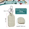 thumbnail image 2 of Uxcell Leather Key Fob Keys Cover RFID Key Fob Protector - Durable and Versatile Gray 1, 2 of 7