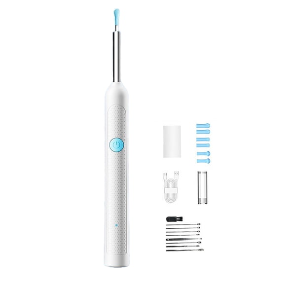 Outil de Nettoyage d'Oreilles Sans Fil Borescope avec Caméra 2000 W pour Enfants et Adultes, Compatible Android, Recharge USB‐C