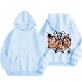 thumbnail image 4 of XXWXYD Girls Halloween 𝖦host Pumpkin Hoodies Oversized Pullover, Pockets Long Sleeve Sweatshirt Comfy Fall Clothes Sp𝗈oky Season Cute Top, 4 of 6