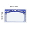 thumbnail image 6 of Sylvtty 10/20 Pcs Social Security Card Sleeves Transparent Medicare Card Protector Water Resistant Clear PVC Card Holder for ID Debit Credit Card, 6 of 7