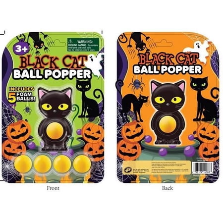 Master Toys 9097081 Black Cat Ball Popper Toy – Assorted Color