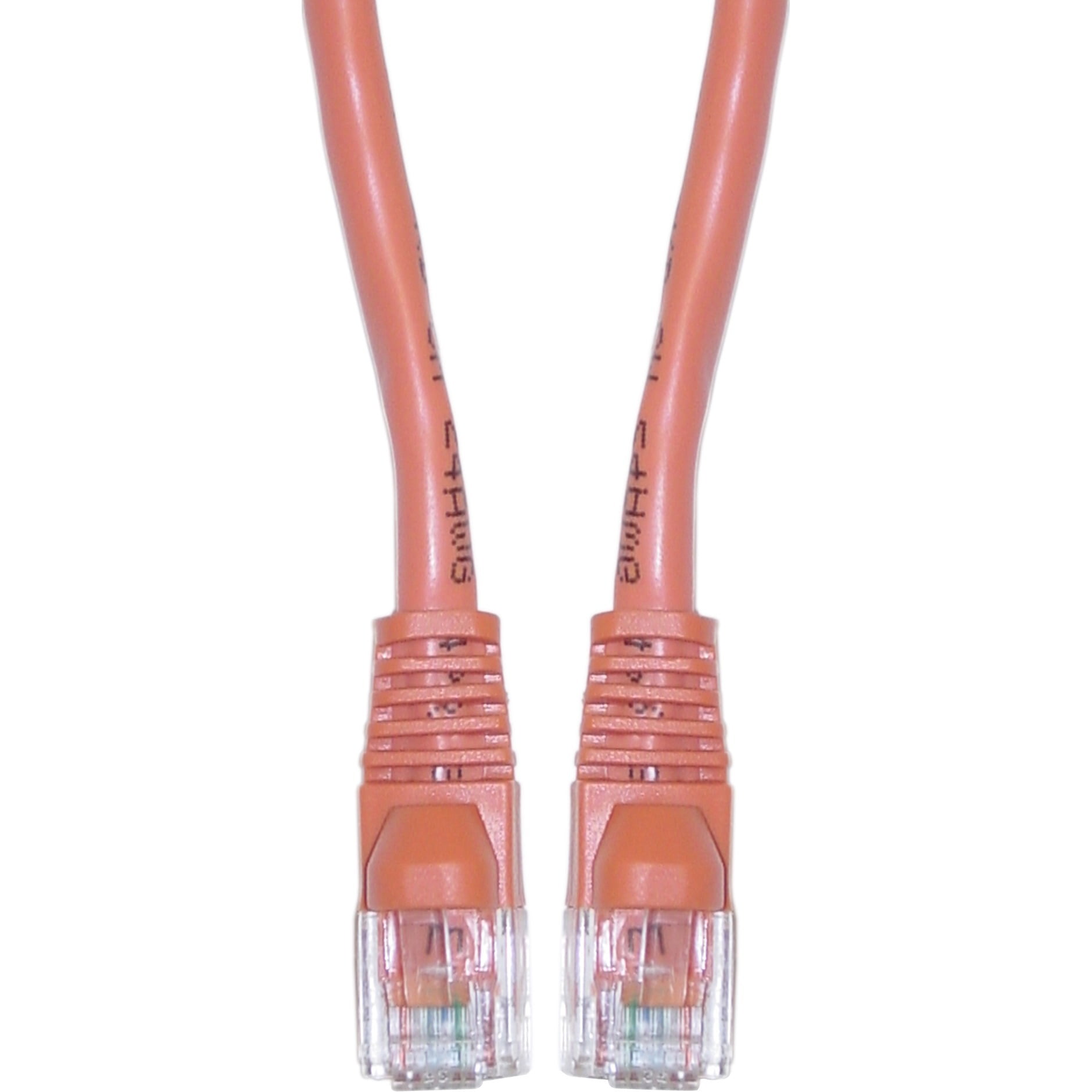 Orange CableWholesale 10-Feet CAT5E Cable with UTP Molded Boot 350MHz 845-10X6-03110 