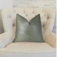 thumbnail image 2 of Plutus 20" x 36" Lustrous Linen Handmade Luxury Pillow in Gunmetal Gray, 2 of 3