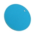 thumbnail image 1 of Ounissouiy Alfombrilla de silicona de calidad alimentaria resistente al calor hasta 230 ℃, fácil de limpiar y no deformable, sin desplazamiento Cocina y Comedor Azul claro-L, 1 of 6