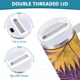 thumbnail image 5 of 40 oz Stainless Steel Tumbler Vacuum Insulated Leak Proof Stainless Steel Coffee Cup Water Bottles Super Cool Yellow Leaf, 5 of 9
