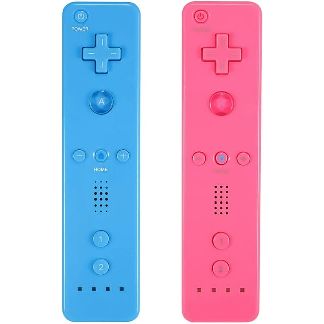 Wireless Remote Controller for Wii Wii U(Blue+Pink)