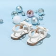 thumbnail image 6 of BOBOGOJP Girls Sandals, Open Toe Cute Bow Princess Girls Flats, Sparkly Summer Dress Shoes Sandals for Toddler/Little Kid/Big Kid White for Size 9.5, 6 of 6