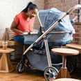 Monbebe Lynx 6 in 1 Modular Travel System Stroller, Distressed Plaid
