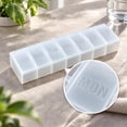 thumbnail image 2 of Large Pill Organizer, Bug Hull 2 Pcs Weekly Pill Organizer, 7 Day Pill Case, Travel Medicine Organizer, 2 of 8