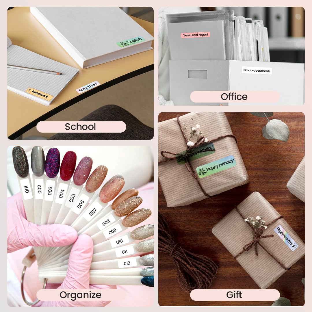 Label Maker Machine  D30 Portable Handheld Mini Printer Multiple Templates Smartphone Thermal Small Makers For School Items Classroom Teacher Supplies Easy To Use