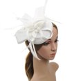 thumbnail image 2 of Travelwant Women Girl Fascinators Hair Clip Hairpin Hat Feather Cocktail Wedding Tea Party Hat, 2 of 7