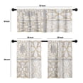 thumbnail image 4 of LALILO Kitchen Curtains and Valances Set of 3 36" Space Window Treatment Tiers for Window Decor, 4 of 5