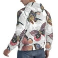 thumbnail image 6 of Cauagu Vintage Butterflies for Men's Pullover Hooded Sweatshirt Athletic Casual Hoodie Aautumn Hoodie Sweatshirt for Men Pullover Casual Hooded Sweatshirt-4X-Large, 6 of 7