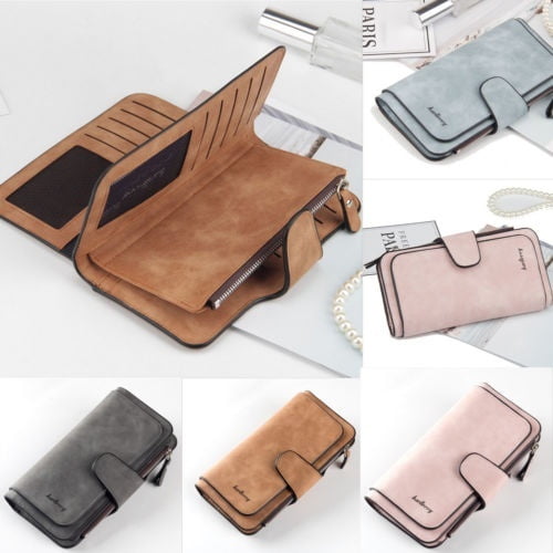 Women Clutch Leather Wallet Long Card Holder Phone Bag Case Purse lady Handbags