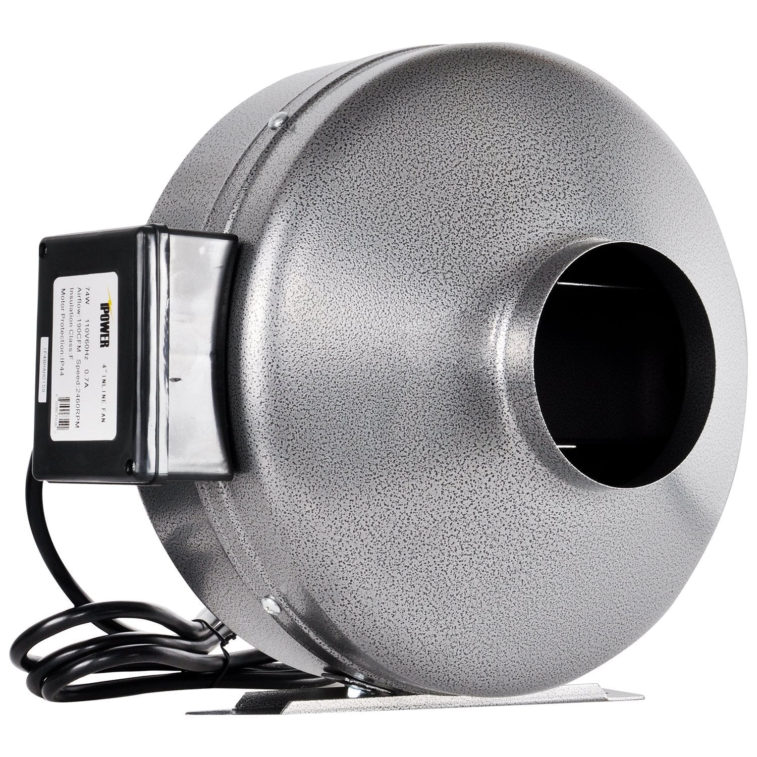 ipower 12 inch 1060 cfm inline duct ventilation fan hvac exhaust blower for  grow tent, grounded power cord - Walmart.com