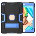 thumbnail image 7 of FIEWESEY iPad 10.2 9th Gen Case/iPad 10.2 8th Gen Case/iPad 10.2 7th Gen Case For Kids, iPad 10.2 Shockproof Case, Heavy Duty Hybrid Rugged Full Body with Kickstand Kids Friendly Case(Black/Blue), 7 of 7