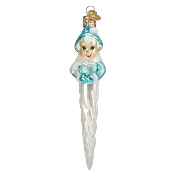 Old World Christmas Frosty Elf Icicle Glass Blown Ornament for Christmas Tree