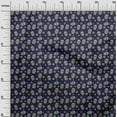 thumbnail image 3 of oneOone Viscose Jersey Navy Blue Fabric Skull Sewing Material Print Fabric By The Yard 60 Inch Wide, 3 of 5