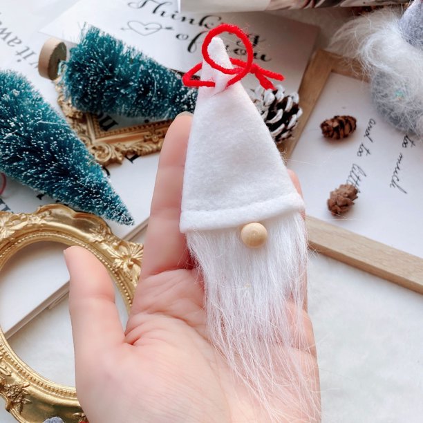 1Set Gnome Plush Knitted Faceless Doll Handmade Swedish Tomte Christmas Elf Decoration New Year Gifts Xmas Decor for Home