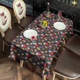 thumbnail image 2 of Dark Christmas Drink and Cookie Pattern Rectangle Tablecloth 60"x120",Waterproof Polyester Rectangle Table Cloth, Wipeable Spillproof Polyester Tablecloth for Dining, Camping, Indoor and Outdoor, 2 of 6