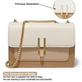 thumbnail image 2 of Bandolera TOP BAND Cute de piel sintética para mujer, color beige, 2 of 8
