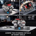thumbnail image 4 of CHUANK V8 Engine Model Building Block Set Creative Construction Learning Gift for Adults Teens 14+, 4 of 8