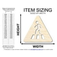 thumbnail image 2 of Unfinished Wood Pedestrian Crossing Shape 24" / 1/8", 2 of 3