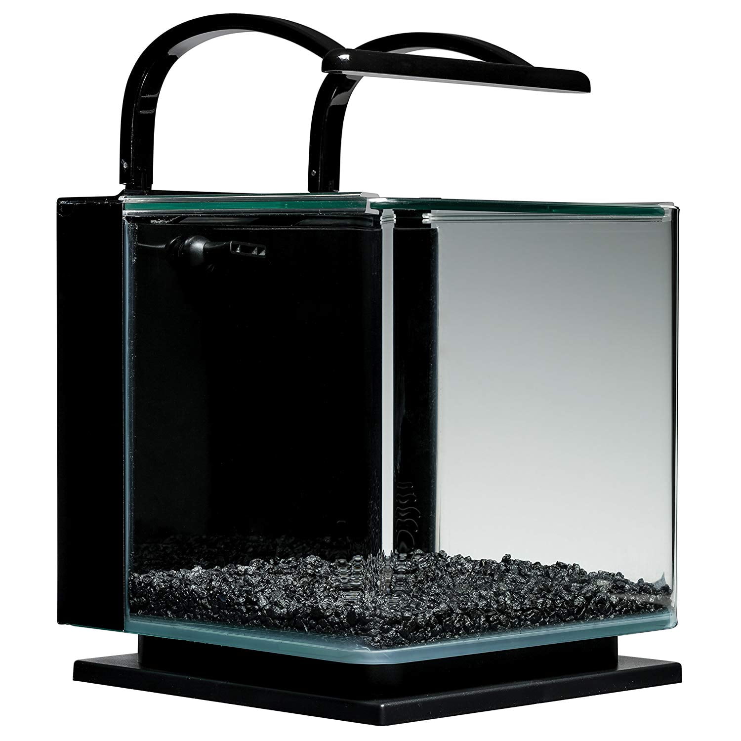 Marineland 3 Gallon Aquarium Kit, Glass Fish Tank with Filter and LED Lights