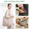 thumbnail image 5 of Xdziklosj 12 Pack Reusable Grocery Bag Foldable Shopping Bag Large Capacity Present Storage Tote for Groceries Outdoor Camping Max Weight-40 lb, 5 of 8