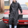 thumbnail image 4 of TNOBHG Eva Material Raincoat Adult Raincoat Unisex Waterproof Hooded Rain Protection Coat Easy to Clean Rain Jacket for Outdoor Activities, 4 of 8