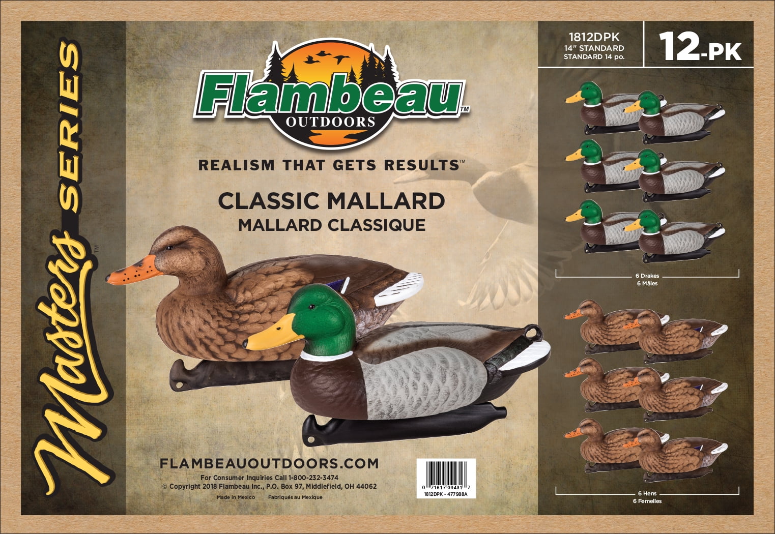 Flambeau Outdoors 12pk Master Series Mallard Decoys