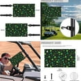thumbnail image 5 of Jeiento 4 PCS Golf Cart Seat Cover with Golf Cart Steering Wheel Cover and 2PCS Golf Cart Flags Saint Patrick's Day Clovers Steering Wheel Cover Decor Golf Carts Essentials Golf Cart Banner, 5 of 5