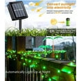 thumbnail image 4 of 2 Pack Solar Christmas Lights,320 LED 104.6ft Solar String Lights Outdoor Waterproof,8 Modes Solar Fairy Lights for Christmas Tree Halloween Gardens Party Xmas Outdoor(Green), 4 of 7