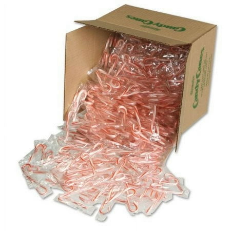Spangler Mini Candy Canes, R&W Peppermint, 40 Ct