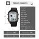 thumbnail image 4 of SKMEI Reloj Digital para Hombres, Reloj Deportivo Digital Ultrafino para Hombres Pantalla LED Relojes de Pulsera Militares Impermeables, 4 of 6
