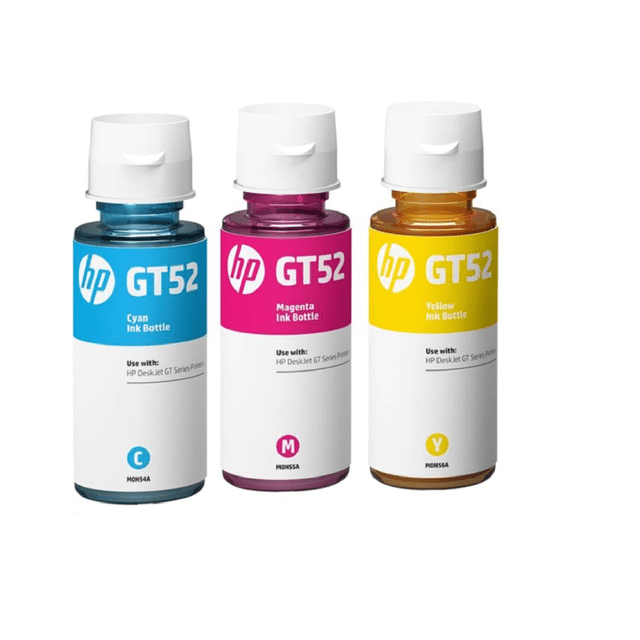 Paquete de 3 Tintas de Colores Originales HP GT52