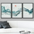 thumbnail image 2 of wall26 Framed Canvas Print Wall Art Geometric Watercolor Smoke Cloud Sky Abstract Shapes Illustrations Modern Art Decorative Boho Multicolor for Living Room, Bedroom, Office - 24"x36"x3 Bla, 2 of 5