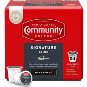 Community Coffee Signature Blend 54 Count Coffee Pods, Dark Roast, Compatible With Keurig 2.0 K-Cup Brewers, 54 Count (Pack Of 1)