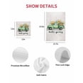 thumbnail image 7 of Hello Spring Kitchen Dish Towels for Drying Dishes Set of 2, Easter Flowers Green Truck Vintage Floral Grey Waffle Weave Microfiber Hand Tea Bathroom Towels Quick Dry & Absorbent Towel 15.7x23.6, 7 of 7
