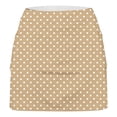 thumbnail image 4 of Mifsaly Womens Golf Skirt Polka Dot High Waisted Workout Athletic Skirts with Inner Tummy Control Stretchy Soft Tennis Skorts Khaki,XL, 4 of 5