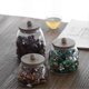 thumbnail image 3 of 2PCS Bamboo Glass Transparent Storage Jar Transparent Candy Storage Jar, 3 of 4