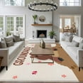 thumbnail image 4 of Groundhog Day Large Area Rugs for Bedroom Living Room, Soft Non Slip Carpet Bedside Rug, Pink Cherry Blossom Cartoon Animals Vintage Rectangular Floor Cover Kitchen Accent Rug 8'x10' for Office, 4 of 9