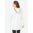 thumbnail image 2 of Woman Within Plus Size V-Neck Hoodie Sweatshirt, 2 of 5