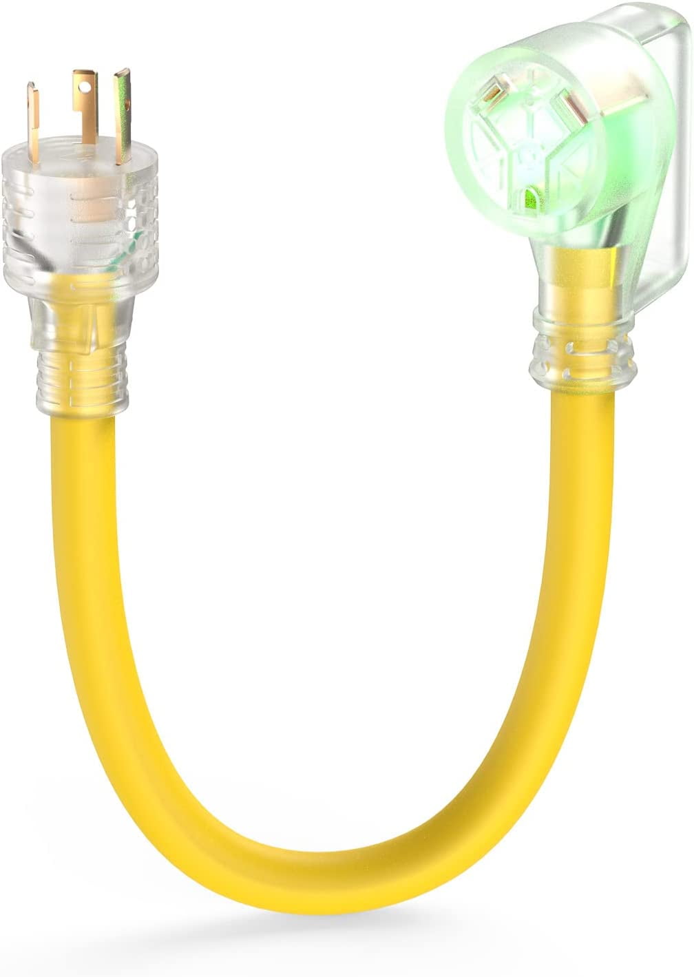 TOOLIOM Generator Adapter Cord 30A Generator Plug to RV Adapter Twist