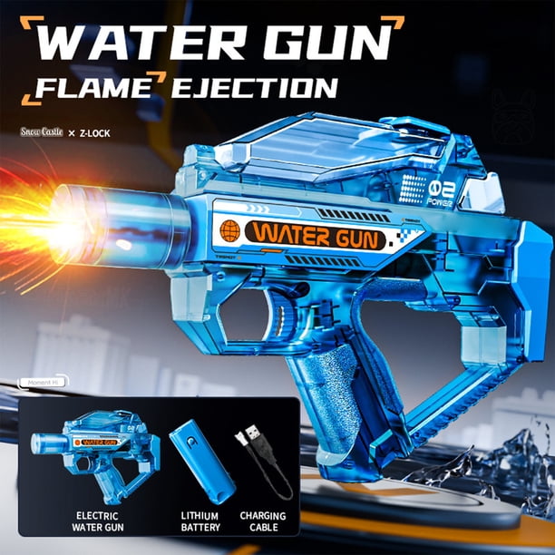 YiJuHui Automatic Water Gun with Continuous Stream, Self-Priming Refill System, Large Tank, Outdoor Water Toy for Summer Fun, Pool Beach Party