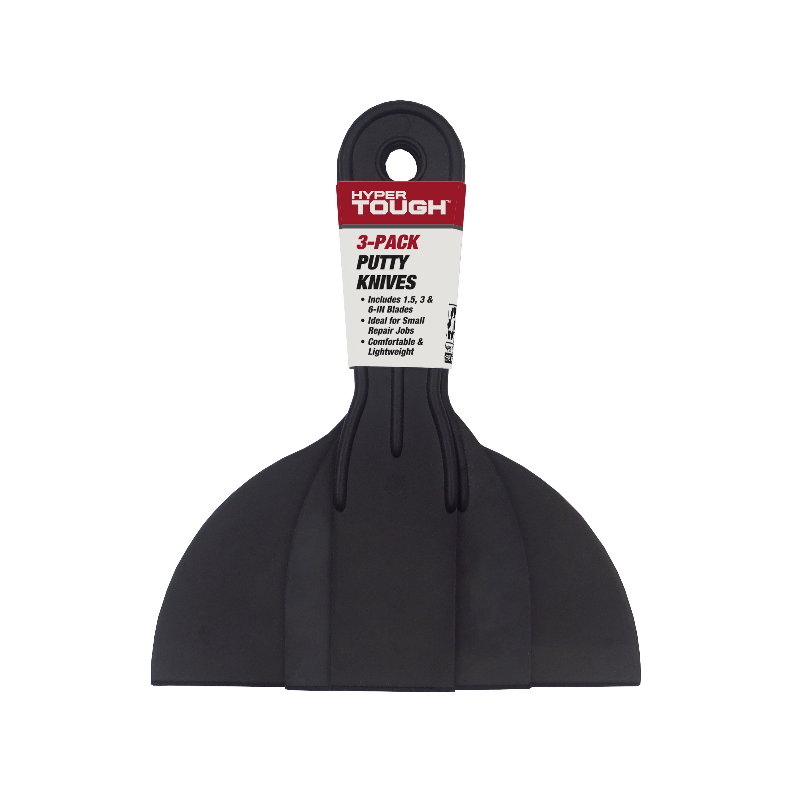 Hyper Tough 6-Inch Flex Putty Knife Stainless Steel Flexible Blade