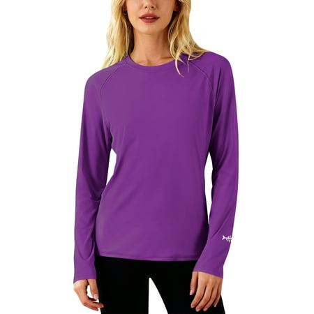BASSDASH Women’s UPF 50+ UV Sun Protection T-Shirt Long Sleeve Fishing Hiking Performance Shirts