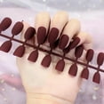 thumbnail image 1 of Iumwxz Fleshy Matte Matte Long Nails 24 False Nail Patches Fake Nail Patch, 1 of 1
